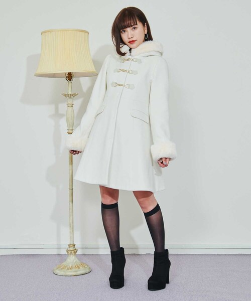 TITTY&CO.（ティティーアンドコー）の「エコファーフレアコート