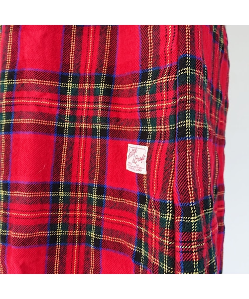 快晴堂 タータンチェックコートワンピース 快晴堂 タータンチェックコートワンピース コート 生地 ウール