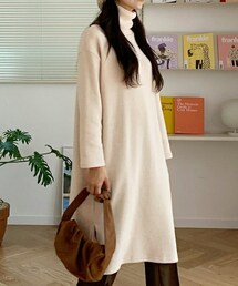 DHOLIC | ソフトタートルネックワンピース(ワンピース)