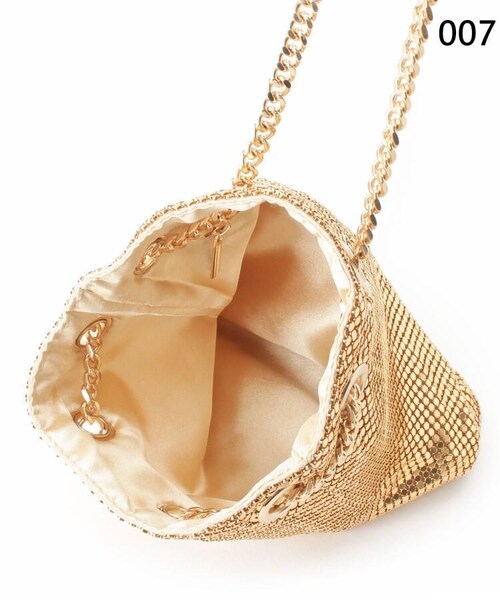 OZOC(オゾック)の「メタルミニ巾着ショルダーバッグ(バッグ・レディース・ブラック(019)/シルバー(006)/ゴールド(007)・00)」の12枚目の写真