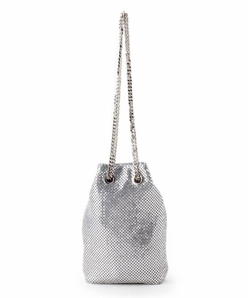 OZOC(オゾック)の「メタルミニ巾着ショルダーバッグ(バッグ・レディース・ブラック(019)/シルバー(006)/ゴールド(007)・00)」の6枚目の写真