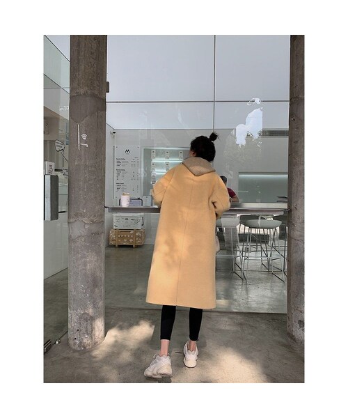 no brand(ノーブランド)の「CO251: シンプルレディーライクコート(ピーコート・レディース・その他)」の10枚目の写真