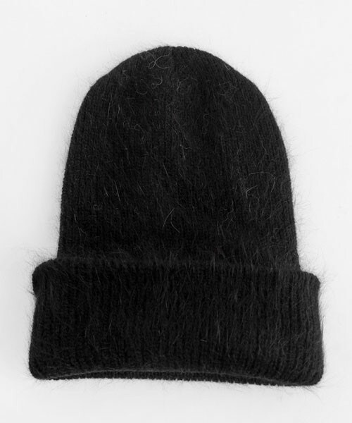 DHOLIC（ディーホリック）の「アンゴラ混ニット帽（ニットキャップ/ビーニー・レディース・ホワイト/オレンジ/グレー/ブラック/ピンク/レッド・FREE）」の2枚目の写真