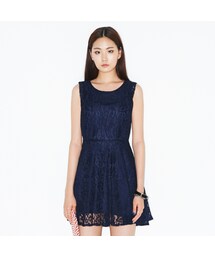 8seconds | 플라워 레이스 슬리브리스 원피스(ワンピース/ドレス)