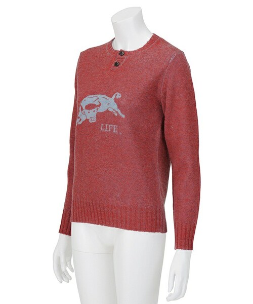 Ne-net（ネネット）の「ネ・ネット / S LIFEニット / セーター（トップス・レディース・khaki(09)/blue(12)/red(21)・02）」の7枚目の写真