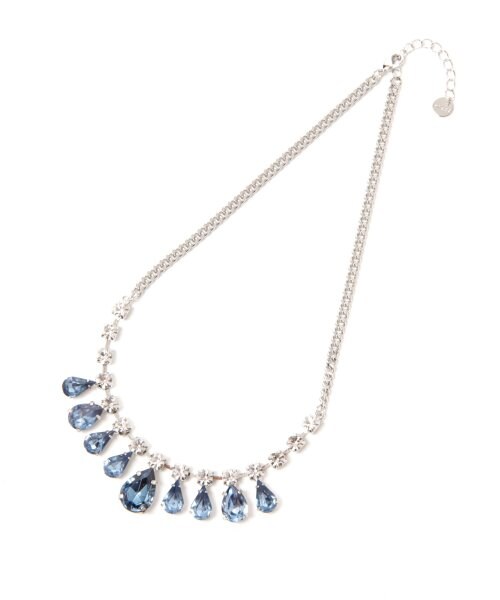 LOWRYS FARM（ローリーズファーム）の「シズクダークストーンネックレス/mikoa（アクセサリー・バーガンディ/グリーン/ネイビー・ナシ）」の3枚目の写真