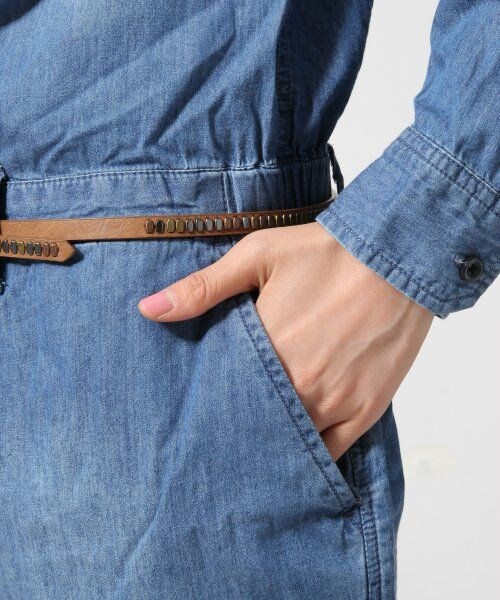 GLOBAL WORK（グローバルワーク）の「【セール除外】デニムコンビネゾン（ワンピース/ドレス・レディース・ブルー85/ネイビー88・Ｓ/Ｍ/Ｌ）」の11枚目の写真