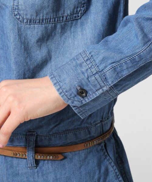 GLOBAL WORK（グローバルワーク）の「【セール除外】デニムコンビネゾン（ワンピース/ドレス・レディース・ブルー85/ネイビー88・Ｓ/Ｍ/Ｌ）」の9枚目の写真