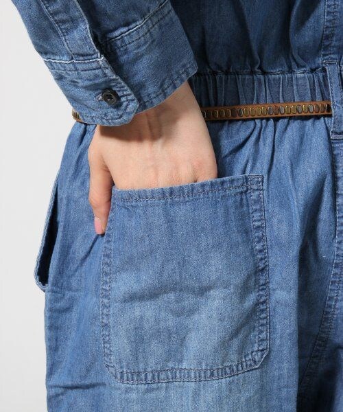 GLOBAL WORK（グローバルワーク）の「【セール除外】デニムコンビネゾン（ワンピース/ドレス・レディース・ブルー85/ネイビー88・Ｓ/Ｍ/Ｌ）」の14枚目の写真