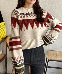 DHOLIC | ノルディックパターンニット(ニット/セーター)