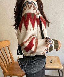 DHOLIC | 2WAY肩押しハーフムーンバッグ(ショルダーバッグ)