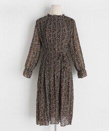 DHOLIC | ストラップ付パターンプリーツワンピース(ワンピース)