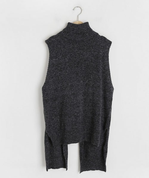 DHOLIC(ディーホリック)の「アンバランスバックリボンベスト(ベスト・レディース・その他/ベージュ/ブラウン/グレー・FREE)」の2枚目の写真