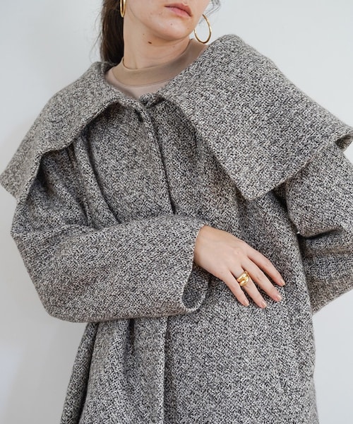 CLANE ビックカラーフレアコート CLANE（クラネ）の「ビッグカラーフレアコート（）」 - WEAR