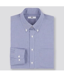 UNIQLO | ファインクロスチェックシャツ（ボタンダウン・長袖）(シャツ/ブラウス)