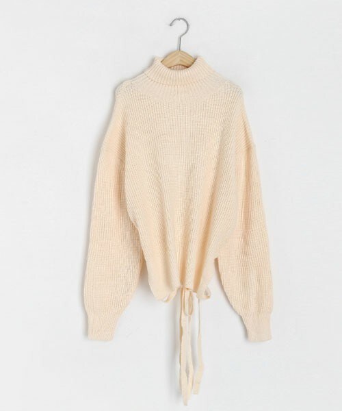 DHOLIC（ディーホリック）の「バックリボンタートルネックニット（ニット/セーター・レディース・グレー/ピンク/ベージュ/ブラック・FREE）」の3枚目の写真