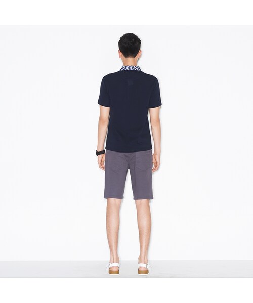 8seconds（エイトセカンズ）の「기하학 패턴 칼라 반팔 티셔츠（その他・メンズ・남색・S/M/L/XL）」の3枚目の写真