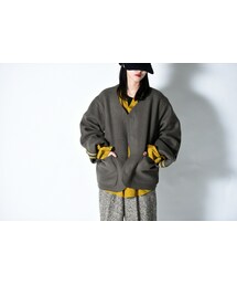 FLAG by ALEXIA STAM | ATHA DOUBLE MELTON LINER JACKET khaki(ブルゾン)