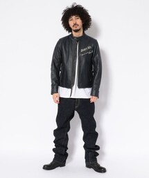 アビレックス　シングルライダースジャケット　COW SKIN L 美品 WEB&DEPOT限定》SHEEP SINGLE RIDERS / シープ シングル