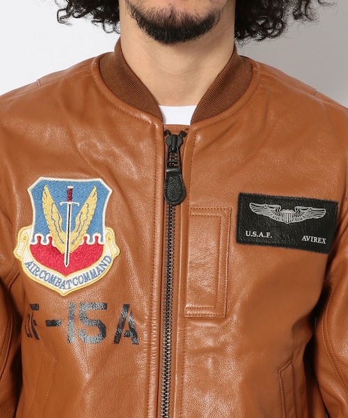 AVIREX STREAK EAGLE レザーフライトジャケット