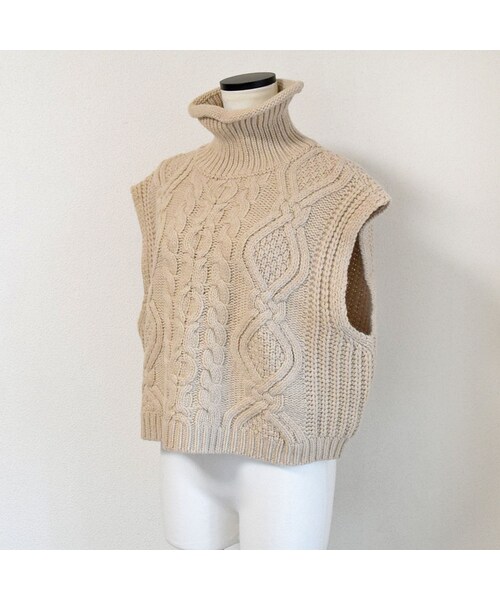 no brand（ノーブランド）の「ケーブルハイネックベスト（ベスト・レディース・その他）」の13枚目の写真
