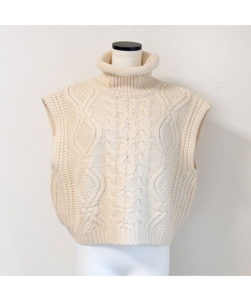 no brand（ノーブランド）の「ケーブルハイネックベスト（ベスト・レディース・その他）」の8枚目の写真