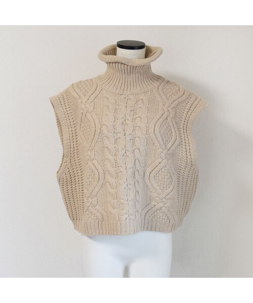 no brand（ノーブランド）の「ケーブルハイネックベスト（ベスト・レディース・その他）」の12枚目の写真