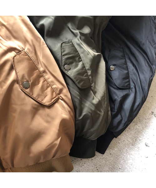 copine(コピン)の「【期間限定価格】再入荷!リバーシブルデザイン!ボア・ミリタリーオーバーサイズブルゾン(3color)(ブルゾン・レディース・その他)」の15枚目の写真