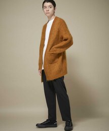 未使用級✨バトナー 日本製 モヘア シャギー ビッグカーディガン XL相当 BATONER（バトナー）の「モヘアビッグカーディガン（）」 - WEAR