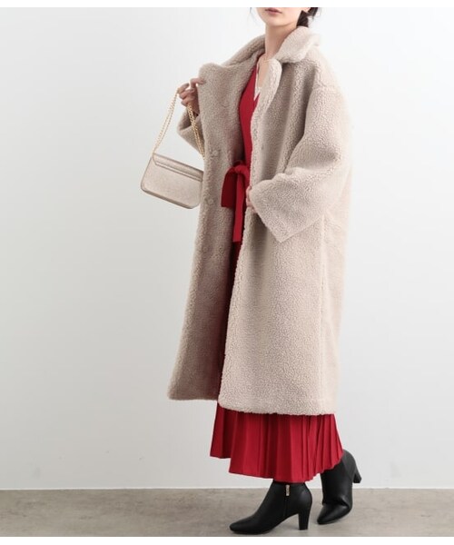 VIS（ビス）の「ボアロングコート（）」 - WEAR