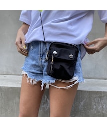 no brand | ナイロン☆ポシェット#A6107(ボディバッグ/ウエストポーチ)