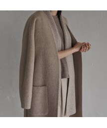 handmade nocollar long coat