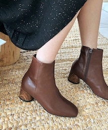 DHOLIC | ウッドヒールアンクルブーツ(ブーツ)