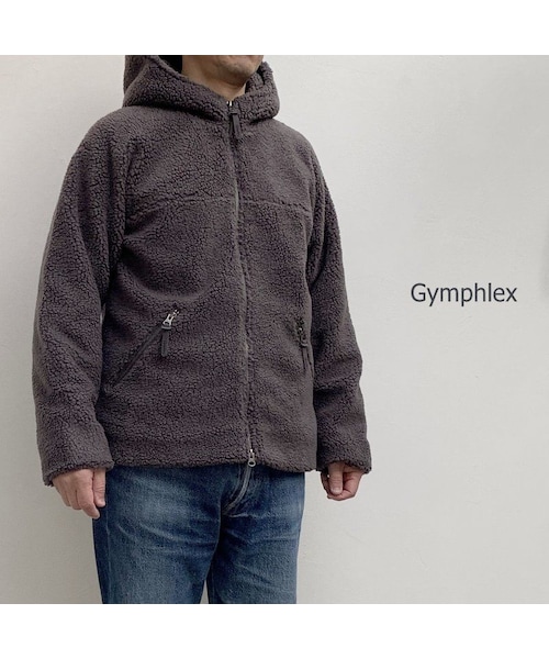 Gymphlex ジムフレックス の メンズ Gymphlex ジムフレックス ジップボアパーカー J 1380pl ブルゾン Wear