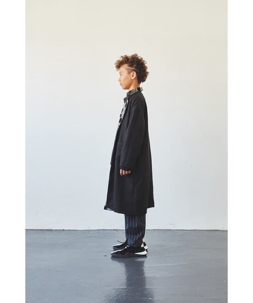 garcon la raison（ギャルソン・ラ・レゾン）の「リバーシブルビッグロングコート（その他アウター・キッズ・ブラック・140cm）」の2枚目の写真