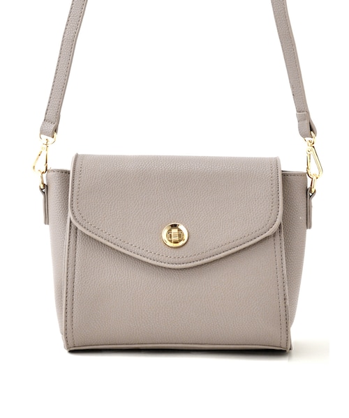 GRL（グレイル）の「バックジップポケット付きショルダーバッグ（ショルダーバッグ・レディース・アイボリー/グレージュ/ブラック/パープル・F）」の3枚目の写真