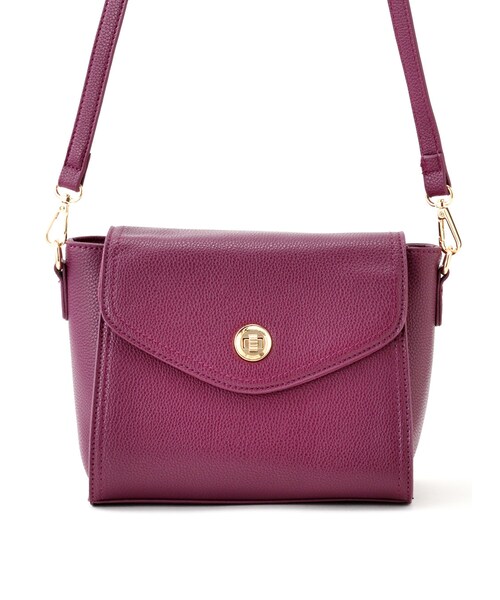 GRL（グレイル）の「バックジップポケット付きショルダーバッグ（ショルダーバッグ・レディース・アイボリー/グレージュ/ブラック/パープル・F）」の4枚目の写真