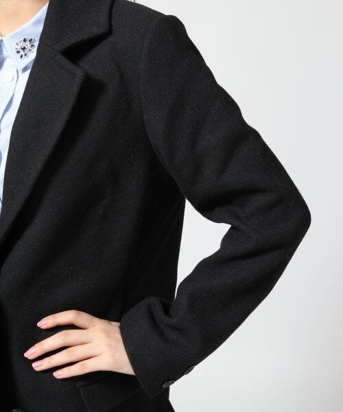 LOWRYS FARM(ローリーズファーム)の「キモウチェスターコート(ジャケット/アウター・レディース・ブラック/チャコールグレー/ブラウン・M/L)」の7枚目の写真