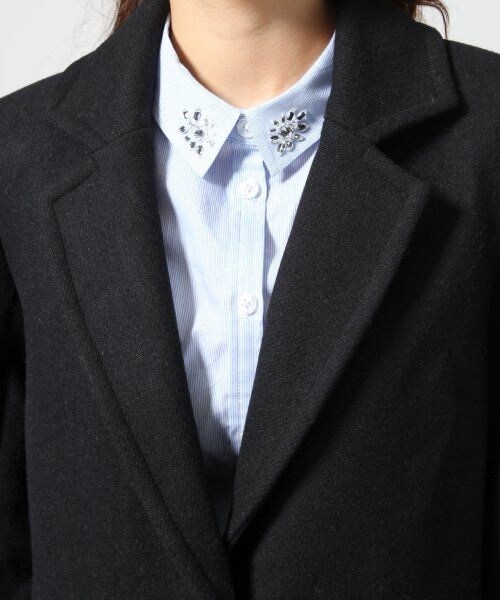 LOWRYS FARM(ローリーズファーム)の「キモウチェスターコート(ジャケット/アウター・レディース・ブラック/チャコールグレー/ブラウン・M/L)」の6枚目の写真