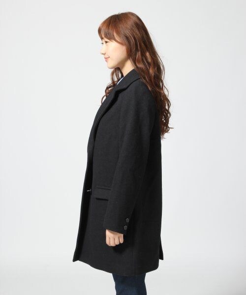 LOWRYS FARM(ローリーズファーム)の「キモウチェスターコート(ジャケット/アウター・レディース・ブラック/チャコールグレー/ブラウン・M/L)」の4枚目の写真