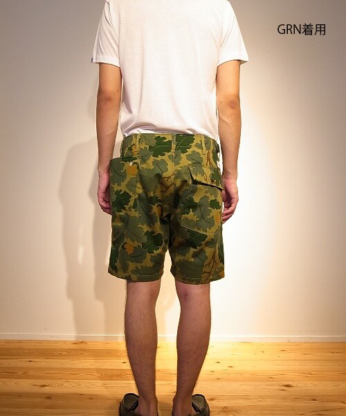 GDC（ジーディーシー）の「asymmetry camo short pants（パンツ・メンズ・BGE/GRN・S/M/L/XL）」の4枚目の写真