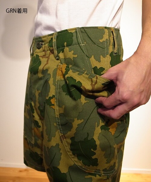 GDC（ジーディーシー）の「asymmetry camo short pants（パンツ・メンズ・BGE/GRN・S/M/L/XL）」の5枚目の写真