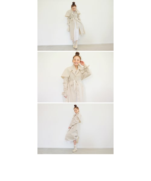 STYLENANDA(スタイルナンダ)の「シフォンフェミニンロングワンピース(ワンピース/ドレス・レディース・ホワイト/ブラック・FRE)」の18枚目の写真