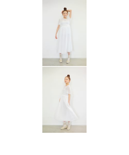 STYLENANDA(スタイルナンダ)の「シフォンフェミニンロングワンピース(ワンピース/ドレス・レディース・ホワイト/ブラック・FRE)」の11枚目の写真