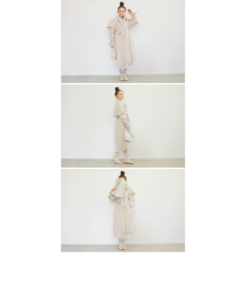 STYLENANDA(スタイルナンダ)の「シフォンフェミニンロングワンピース(ワンピース/ドレス・レディース・ホワイト/ブラック・FRE)」の22枚目の写真