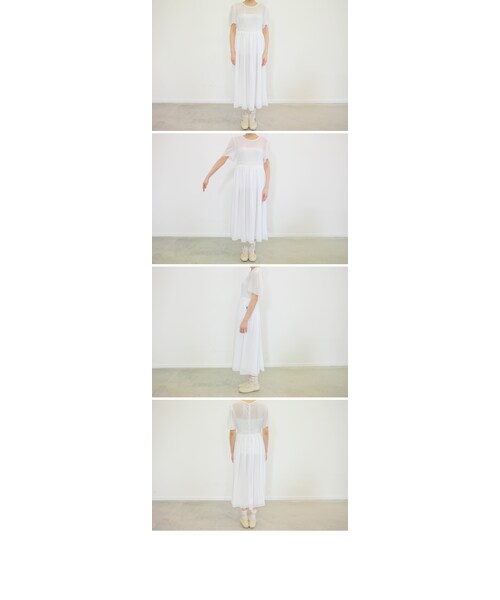 STYLENANDA(スタイルナンダ)の「シフォンフェミニンロングワンピース(ワンピース/ドレス・レディース・ホワイト/ブラック・FRE)」の16枚目の写真