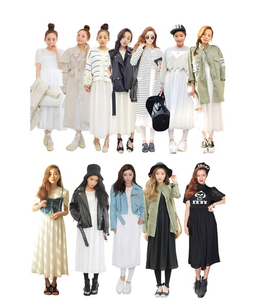 STYLENANDA(スタイルナンダ)の「シフォンフェミニンロングワンピース(ワンピース/ドレス・レディース・ホワイト/ブラック・FRE)」の3枚目の写真