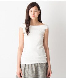 VIS | ノースリーブオフショルダープルオーバー(トップス)