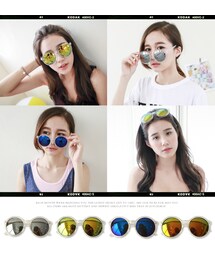 Joyceshop | NEW．100%韓國空運．流行金屬色果凍墨鏡(ファッション雑貨)