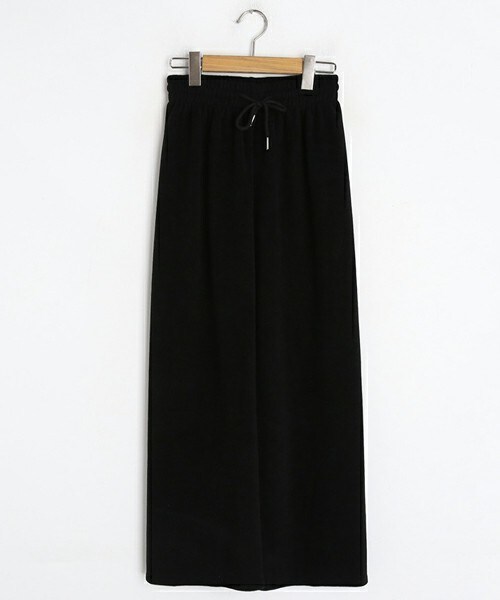 DHOLIC（ディーホリック）の「リブワイドパンツ（その他パンツ・レディース・ベージュ/ブラック/グレー・FREE）」の2枚目の写真